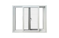 China White UPVC Frame PVC Sliding Window Heat Insulation Soundproof Vinyl Sliding Windows supplier
