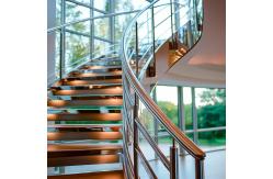 China Modern Stainless Steel Handrails with Polished Finish for Glass Railings supplier