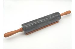 China Smooth Surface Stone Rolling Pin , Noodle Rolling Pin  Hand Burnishing supplier