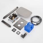 Concealed Wall Mounted Shower Set Black Finish 0.1-1.6MPa Water Pressure