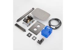 China Concealed Wall Mounted Shower Set Black Finish 0.1-1.6MPa Water Pressure supplier