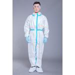 65GSM Non Woven Disposable Coverall With Zipper Front for sale