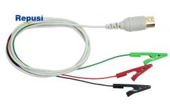 China Resusable Shielded 3-Clip Lead Wire With Touchproof Connector 120m Length supplier