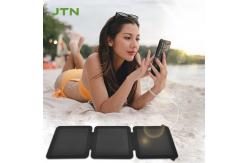China Camping IP67 Waterproof Portable Sunpower 21W Foldable Solar Panel Charger 24% Efficiency supplier