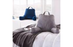 China Heating Shredded Foam Reading Pillow , Electric Bed Rest Pillow With Arms supplier