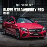 K009 TPU Color Car Protection Film With Gloss Strawberry Red color for sale