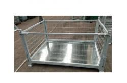 China Detachable Metal Cages Mesh Pallet Container Wire Mesh Stillages Cage Box supplier