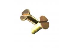 China Iron Zinc Plated Slotted Flat Head Machine Screw , JIS M6 12mm Screw supplier