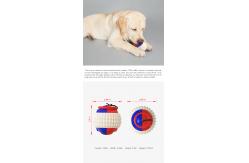 China Hand Throwing Interactive Pet Toys Molar Teeth Dog Training Ball 80g OEM supplier