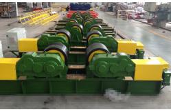 China Double Wheel Tank Turning Rolls Lead Screw Adjustable , Pipe Welding Rotator supplier