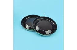 China Convex Flat Embossed Paper Tube Stretch Tinplate Lid supplier