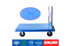 China Logistics transportation Plastic Platform Hand Truck With Metal and folding handle supplier