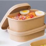Disposable OEM ODM Take Away Bowl Rectangle Microwavable For Salad Snack