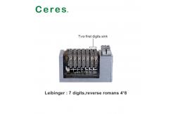 China Backward 7 Digits Leibinger Numbering Machine Parts Last Two Digits Sinkable supplier