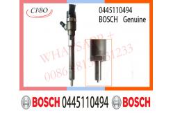China 0445110493 0445110494 Common Rail Fuel Injector For JAC 2.8D Engine supplier