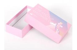 China 2mm Rigid Cardboard Gift Boxes Pink Printed Recyclable For Cosmetics supplier