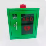 Metal AED Defibrillator Storage Cabinets White / Green / Yellow Optional for sale