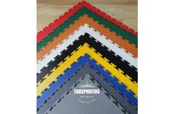 China Coin Pattern PVC Square Interlocking Foam Mats Slip Resistant For Warehouse supplier