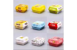 China Wholesale customized hamburger boxes eco-friendly and recyclable fast food packaging boxes supplier