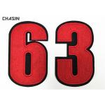 Clear Felt Fabric Custom Applique Patches Jerseys Number Pattern for sale