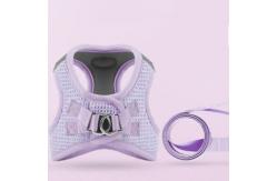 China Reflective Strips Pet Harness Vest Waffle Fabric For Small And Cats supplier