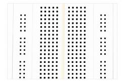 China Large Size Circuit Board Breadboard Adhesive Solderless Breadboard Round Holes supplier