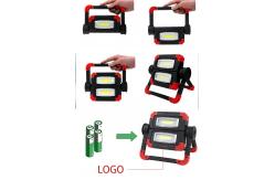 China 20W 360 Degree Rotating Work Light Dual Head COB 4AA Battery supplier