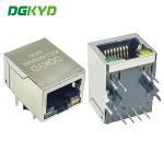 Cat5 RJ45 Ethernet connector with common mode choke , G/Y LED for sale
