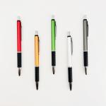 Non-slip Rubber Pen Grip Aluminum Ballpoint Pen Lightweight Colorful Metal Ball Pen for sale