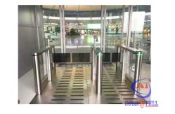 China Automatic Access Control System face recognition temperature indicator turnstile supplier