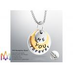 Rustproof SS304 Dangle Charms Mens Engraved Necklace