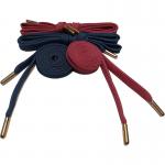 Custom 100% Polyester 1cm Flat Hoodie String With Aglet Metal Tips