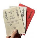 Embedded Wedding Card Seed Paper A4 A5 Seed Paper Customized for sale