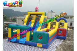 China Fashion Funworld Inflatables Obstacle Course For Kids And Adults supplier