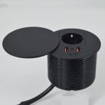Office Furniture round  EU power outlet & 2 usb a+ 1c for sofa coffee table charging station for sale