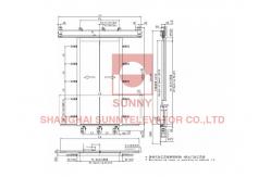 China Fire-Proof Two Panels Centre Opening Door For Elevator Lift supplier