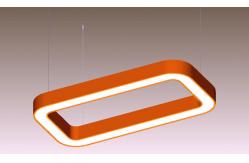 China Industrial Rectangle Linear Light Aluminum LED Linear Pendant Light supplier