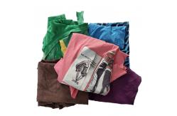 China Disposable Deep Color T Shirt Mixed Cotton Rags supplier