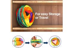 China Portable Collapsible 3 Way Cat Tunnel With Pom Ball supplier