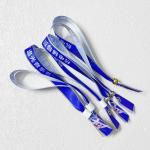 Adjustable Length Woven Cloth Fabric Wristbands for Concert Promotion Events Gift OEM