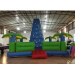 Durable Inflatable Rock Climbing Wall Trees Digital Printing 7 X 7m Safe Nontoxic