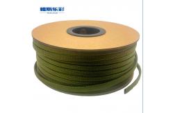 China Cotton Nylon Sleeve Green Mesh Braided Sleeving For Wiring Harness supplier