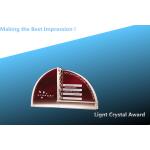 crystal light award/crystal nameplate/crystal paperweight/light crystal award for sale