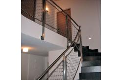 China Ferrule Flexible Cable Mesh Stainless Steel Rope 3D Structure For Spiral Staircase supplier