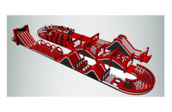 China Fire - Proof Inflatable 5k Obstacle Course With 2 Years Warranty supplier