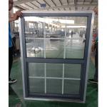 Single Tilt Sash Aluminum Hung Window Ventilation Double Glazed Black for sale