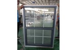 China Single Tilt Sash Aluminum Hung Window Ventilation Double Glazed Black supplier