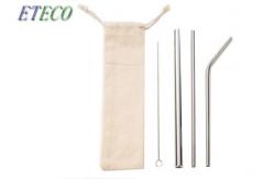 China Easy Care Extra Wide Straws For Smoothies , Reusable Bubble Tea Straw supplier