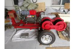 China Diesel Engine Powered Cable Winch Puller For Tower Erection 9 HP supplier