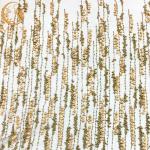 Nylon Material Gold 3D Flower Lace Fabric 135Cm Width for sale